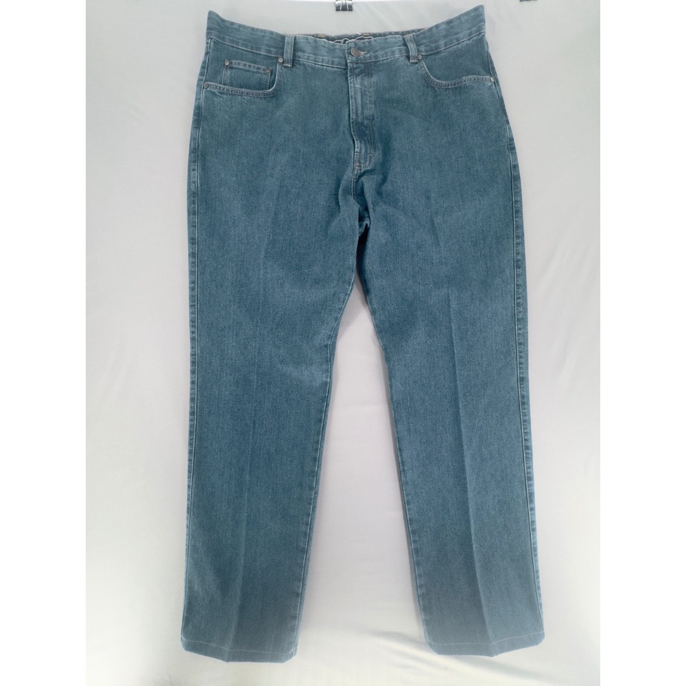 Ermenegildo Zegna Z Zegna Mens Blue Straight Leg Jeans Made in Italy Size 42